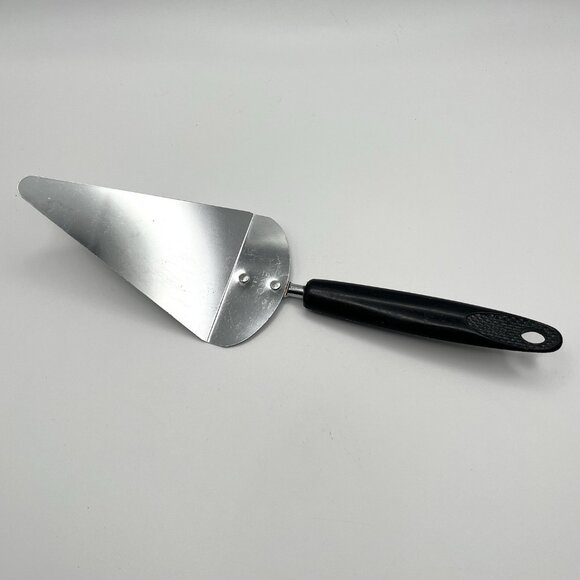 Vintage EKCO USA Pie Cake Server Black Handle Stainless Steel Kitchen Utensil - Picture 1 of 6